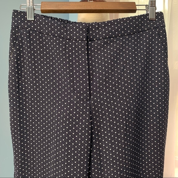 J. Crew Navy Foulard Print Elastic Waist Pants - Picture 3 of 7